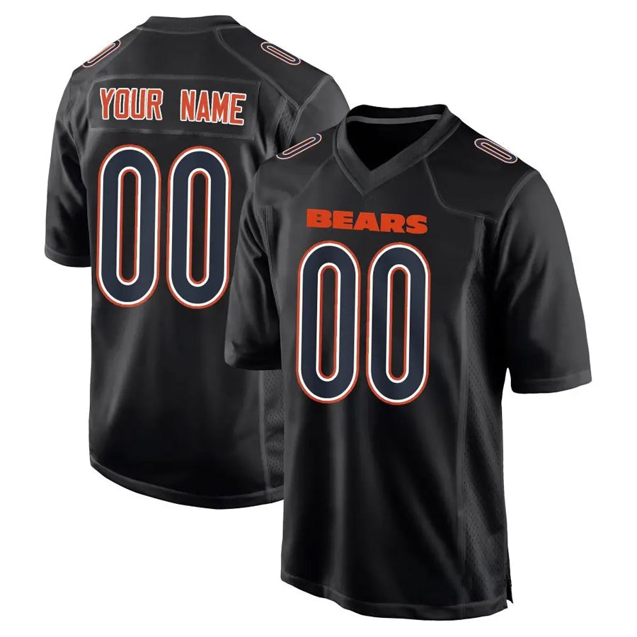 Silnrao Custom C.Bears Carbon Black Fashion Stitched Jerseys