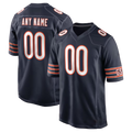 Silnrao Custom C.Bears Navy Custom Game Stitched Jerseys
