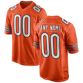 Silnrao Custom C.Bears Orange Alternate Custom Game Stitched Jerseys