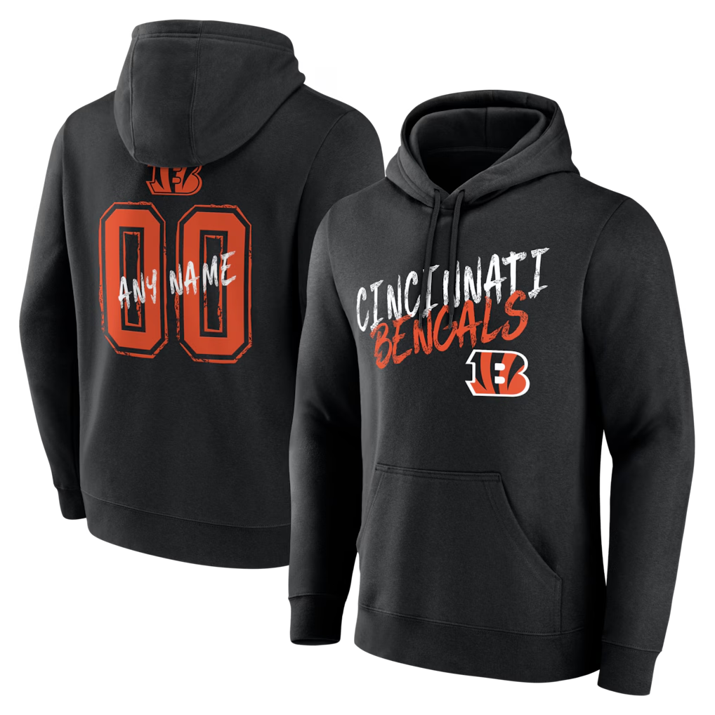 Silnrao Custom C.Bengals Gray Big & Tall Team Authentic Custom Hoodie Stitched Jerseys