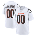 Silnrao Custom C.Bengals White Game Stitched Jerseys