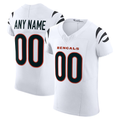 Silnrao Custom C.Bengals White Vapor F.U.S.E. Elite Stitched Jerseys