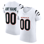 Silnrao Custom C.Bengals White Vapor F.U.S.E. Elite Stitched Jerseys