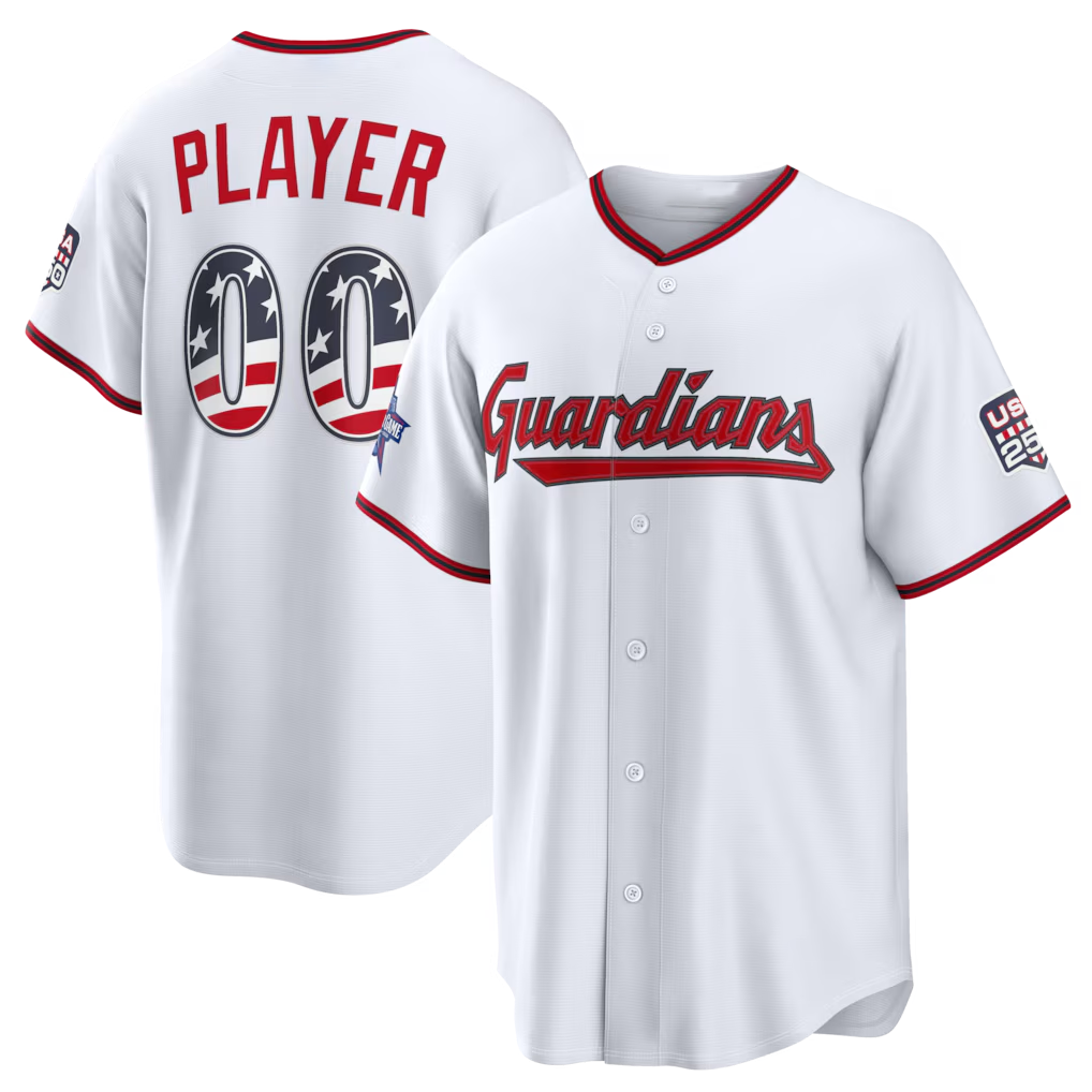 Silnrao Custom C.Guardians 2026 All-Star Edition Stars & Stripes White Stadium Jerseys
