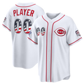 Silnrao Custom C.Reds 2026 All-Star Edition Stars & Stripes White Stadium Jerseys