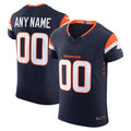 Silnrao Custom D.Broncos Navy Vapor F.U.S.E. Elite Stitched Jerseys