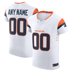Silnrao Custom D.Broncos Vapor F.U.S.E. Elite White Stitched Jerseys