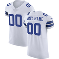 Silnrao Custom D.Cowboys White Vapor Untouchable Elite Stitched Jerseys