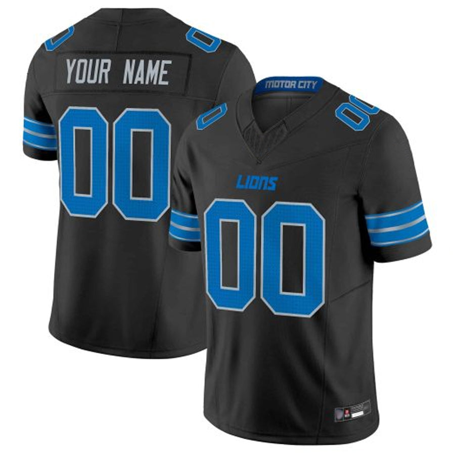 Silnrao Custom D.Lions Blue Vapor F.U.S.E. Limited Elite Stitched Jerseys