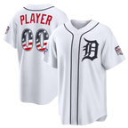Silnrao Custom D.Tigers 2026 All-Star Edition Stars & Stripes White Stadium Jerseys