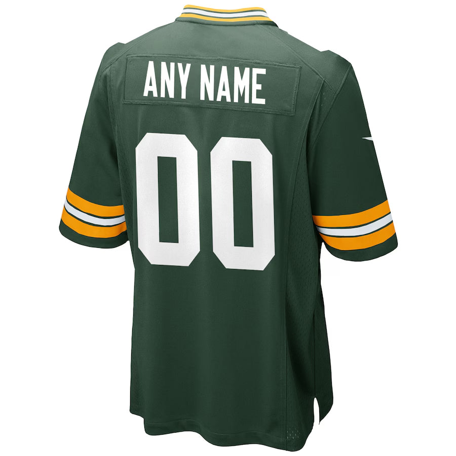 Silnrao Custom GB.Packers Green Home Game Stitched Jerseys