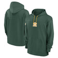 Silnrao Custom GB.Packers Green Sideline Pullover Hoodie Stitched Jerseys