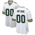 Silnrao Custom GB.Packers White Home Game Stitched Jerseys