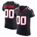 Silnrao Custom H.Texans Navy Team Authentic Personalized Name & Number Hoodie Stitched Jerseys