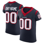 Silnrao Custom H.Texans Navy Vapor F.U.S.E. Elite Stitched Jerseys