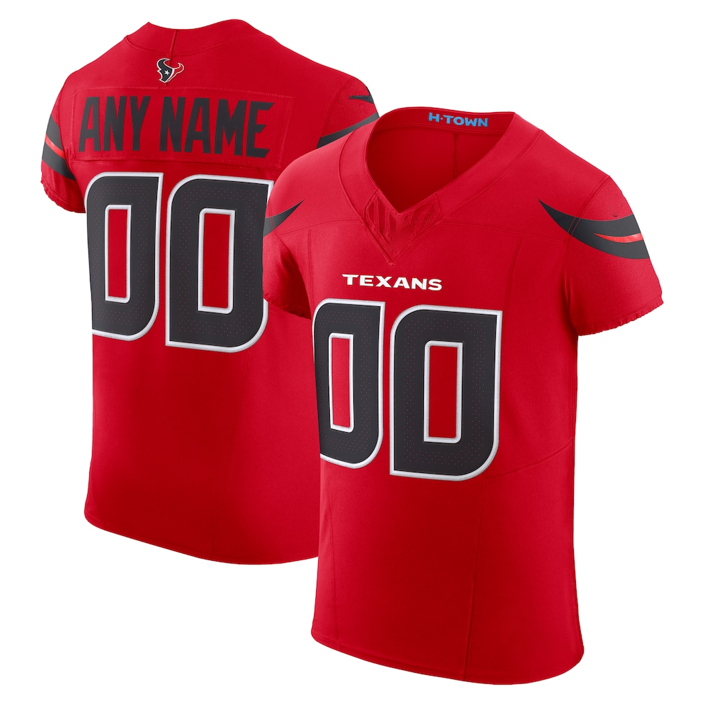 Silnrao Custom H.Texans Red Alternate Vapor F.U.S.E. Elite Stitched Jerseys
