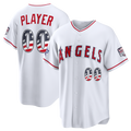 Silnrao Custom LA.Angels 2026 All-Star Edition Stars & Stripes White Stadium Jerseys
