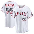 Silnrao Custom LA.Angels 2026 All-Star Edition Stars & Stripes White Stadium Jerseys