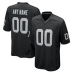 Silnrao Custom LV.Raiders Black Home Game Stitched Jerseys