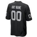 Silnrao Custom LV.Raiders Black Home Game Stitched Jerseys