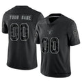 Silnrao Custom LV.Raiders Black RFLCTV Limited Stitched Jerseys