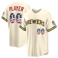 Silnrao Custom M.Brewers 2026 All-Star Edition Stars & Stripes Cream Stadium Jerseys