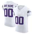 Silnrao Custom M.Vikings White Vapor F.U.S.E. Elite Stitched Jerseys