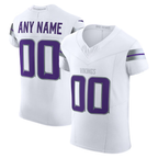 Silnrao Custom M.Vikings White Vapor F.U.S.E. Elite Stitched Jerseys