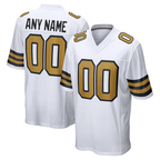 Silnrao Custom NE.Patriots White Alternate Stitched Jerseys