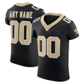 Silnrao Custom NO.Saints Black Vapor F.U.S.E. Elite Stitched Jerseys