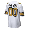 Silnrao Custom NO.Saints White Alternate Game Stitched Jerseys
