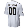 Silnrao Custom NO.Saints White Home Game Stitched Jerseys