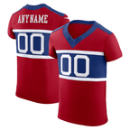Silnrao Custom NY.Giants Red Alternate Vapor F.U.S.E. Elite  Stitched Jerseys