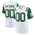 Silnrao Custom NY.Jets White Classic Alternate Replica Stitched Jerseys