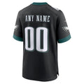 Silnrao Custom P.Eagles Black Stitched Alternate Game Stitched Jerseys