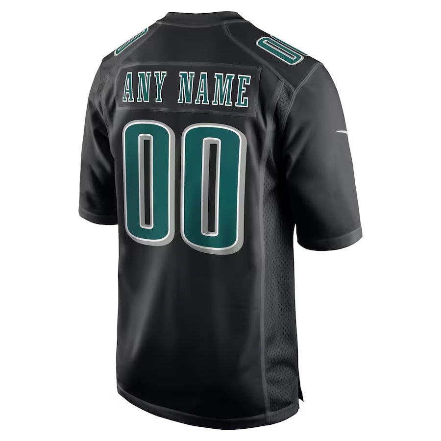 Silnrao Custom P.Eagles Midnight Black Fashion Game Stitched Jerseys