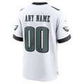 Silnrao Custom P.Eagles White Stitched Home Game Stitched Jerseys