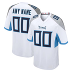 Silnrao Custom T.Titans White Game Stitched Jerseys