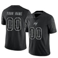 Silnrao Custom TB.Buccaneers Black RFLCTV Limited Stitched Jerseys
