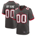 Silnrao Custom TB.Buccaneers Pewter Home Game Stitched Jerseys