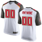 Silnrao Custom TB.Buccaneers White Game Stitched Jerseys