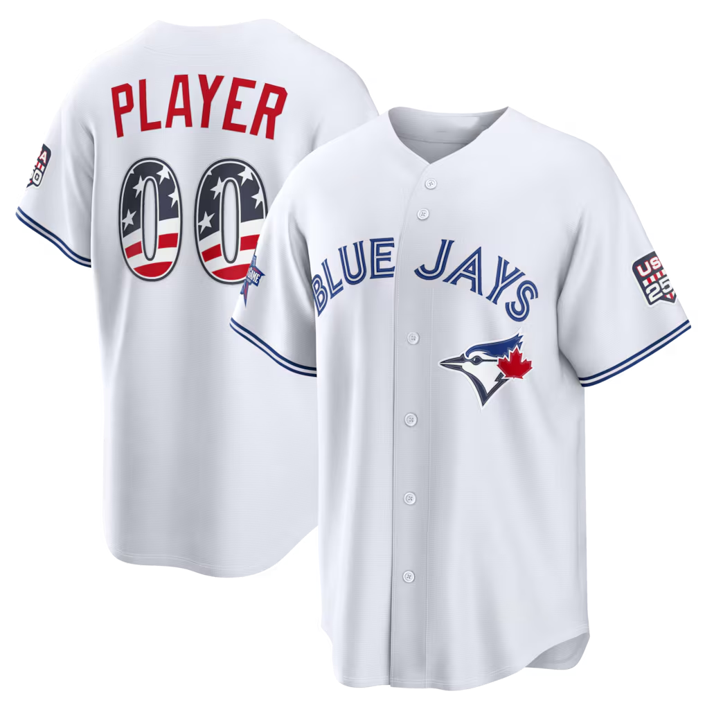 Silnrao Custom TB.Jays 2026 All-Star Edition Stars & Stripes White Stadium Jerseys