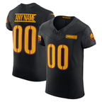 Silnrao Custom W.Commanders Black Alternate Vapor F.U.S.E. Elite  Stitched Jerseys