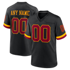 Silnrao Custom W.Commanders Black Hail Raiser Alternate Game Stitched Jerseys