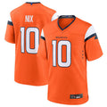Silnrao D.Broncos #10 Bo Nix Orange 2024 Draft First Round Pick Player Game Jersey American Stitched Jerseys