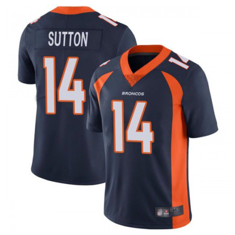 Silnrao D.Broncos #14 Courtland Sutton Player Navy Limited Stitched Jerseys