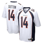 Silnrao D.Broncos #14 Courtland Sutton Player White Game Stitched Jerseys