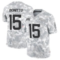 Silnrao D.Broncos #15 Nik Bonitto Player Arctic Camo Salute to Service Limited Stitched Jerseys