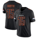 Silnrao D.Broncos #15 Nik Bonitto Player Limited Black Impact Stitched Jerseys