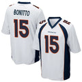 Silnrao D.Broncos #15 Nik Bonitto Player White Game Stitched Jerseys